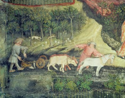 Monat April (Detail) von Bohemian School